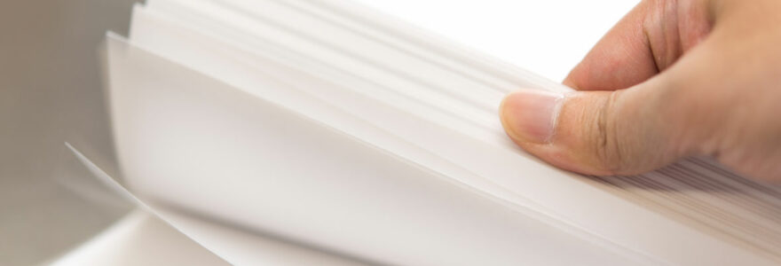 ramettes de papier